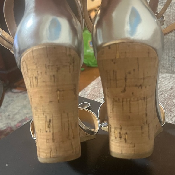 $250 Marc Jacobs Strappy Wedge Sandals Worn Once - Picture 9 of 11